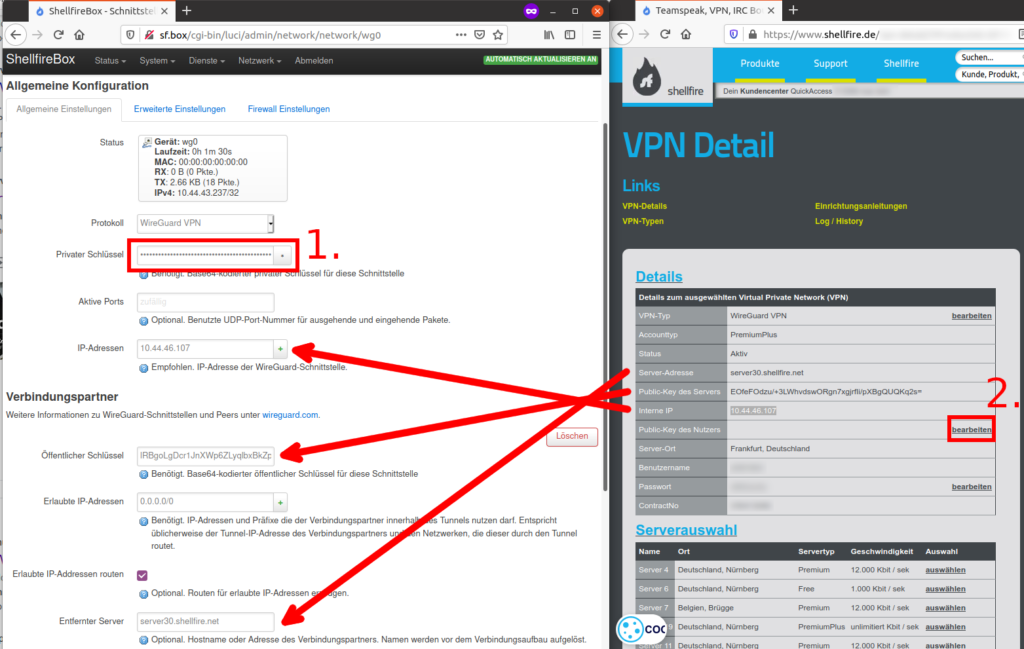  پیکربندی Wireguard 